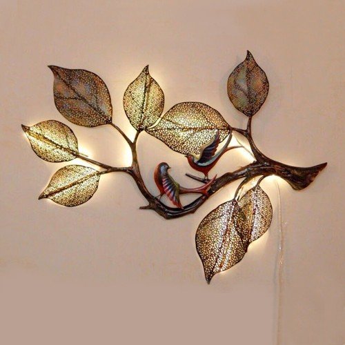 Wall Decor Tree Two Birds With LED