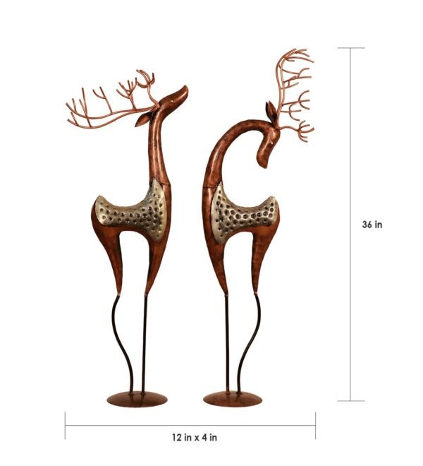 multicolour-metal-deer-figurine