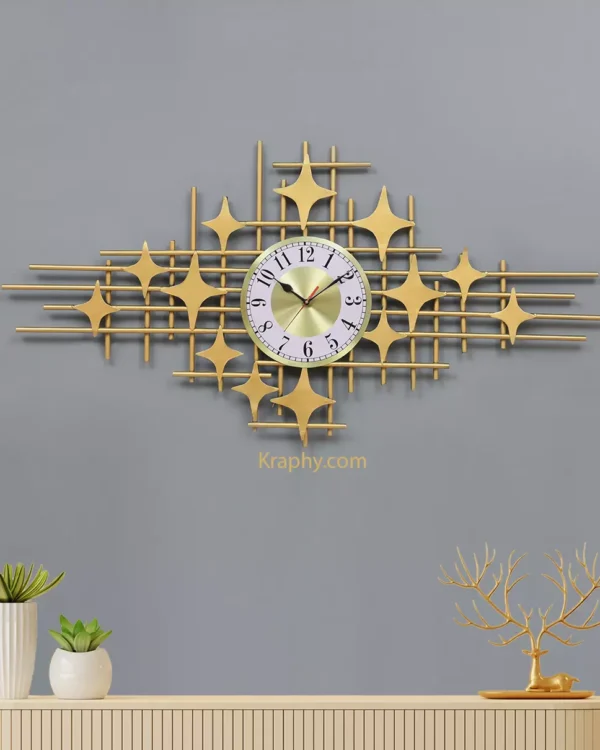 Abstract Metal Art Wall Clock